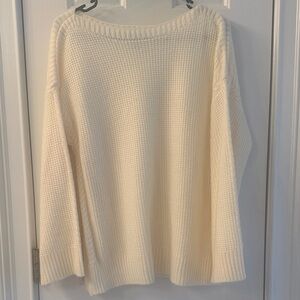 Ann Taylor Soft Cream Knit Sweater